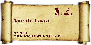 Mangold Laura névjegykártya